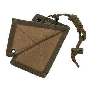 Tactical ID Card Holder Hook & Loop Patch Badge Holder <b>Key</b> Ring Credit Card <b>Organizer</b> Adjustable Neck Lanyard - Product Image 3