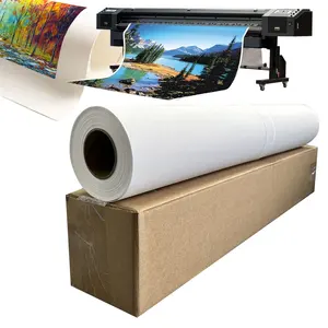 Colorfan Printable Stretched polyester Canvas For Pigment/dye Ink Machine