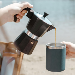 Cafetière Moka 6 tasses italienne de haute qualité personnalisée Design en aluminium Cuisinière de café expresso Cafetière Moka Pot - Product Image 3