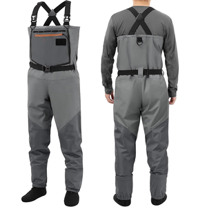 <span class=keywords><strong>Cuissardes</strong></span> de pêche respirantes OEM 3/5 plis avec <span class=keywords><strong>chaussettes</strong></span> <span class=keywords><strong>Cuissardes</strong></span> de pêche à la mouche durables et confortables pour hommes femmes - Product Image 2