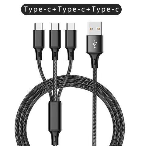 3 in 1 USB Charging Cable for Mobile Phone Camera & Computer-in Stock