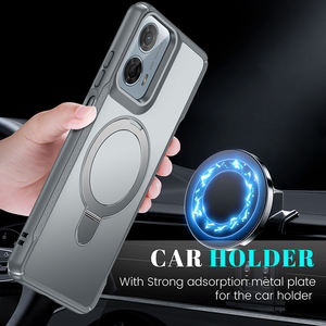 मोटो जी 24 पावर अधिकतम किकस्टैंड चुंबकीय फोन केस हाइब्रिड कार माउंट फोन एक्सेसरीज मोटो जी 24 जी 04 जी 85 के लिए - Product Image 3