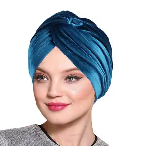 YOMO 2024 Lieferant muslimischer Samt arabischer Instant-Mode-Turban-Schal Cap-Stile Muslim Cotton Under Inner Hijab-Schleier für Damen