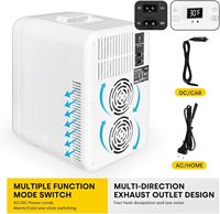 Mini-réfrigérateur portable 8L 10L à adsorption, dégivrage automatique, refroidissement par air, classe 1 d'efficacité énergétique pour hôtel, usage extérieur, maison et voiture
