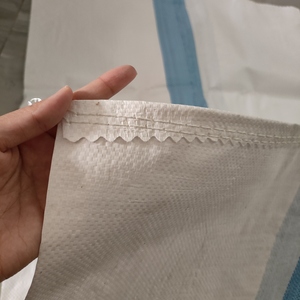 Sac tissé en PP <span class=keywords><strong>blanc</strong></span> transparent en promotion, emballage 50 kg pour sable et galets - Product Image 4