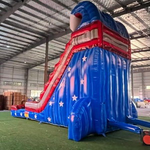 Tobogán de agua inflable con bandera comercial de PVC de 20 pies para equipo de fiesta - Product Image 4