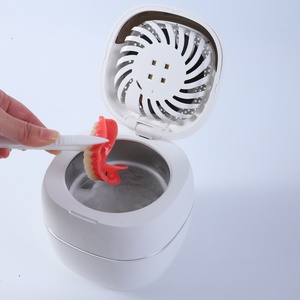 Nettoyeur à ultrasons 2-en-1 rechargeable USB et alimenté par secteur 45 KHz avec lumière UV-C, ventilateur de séchage à air et 3 réglages de minuterie pour la maison et les voyages - Product Image 1