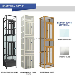 ลิฟต์ไฮดรอลิกขนาดเล็กแบบไร้เฟือง 300 กก. 400 กก. 450 กก. สำหรับใช้ในบ้าน ลิฟต์ภายนอกอาคารสำหรับที่พักอาศัย 2-6 ชั้น - Product Image 3