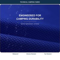 Tissu Oxford en nylon à carreaux enduit PU, imperméable, résistant à l'abrasion, protection UV, 200x400D, pour chaises de camping et matelas de sol
