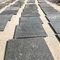 Carreaux trapézoïdaux de sol en pierre de granit vert Chengde bon marché Pavé en pierre naturelle