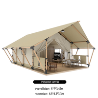 Tentes Safari en Toile de Luxe 4x6m, Imperméables, Quatre Saisons, Protection UV50+, pour Glamping, Hôtels et Séjours à Domicile – Vente en Gros Usine, Personnalisables