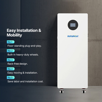 Système de stockage d'énergie solaire domestique mobile VoltaNest 51,2V 412Ah 21kWh 20kWh LiFePO4 avec protection IP54