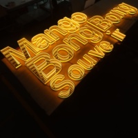 Vente en gros de panneaux personnalisés avec lettres à LED, logo 3D, néon, miroirs infinis, lettres LED extérieures, panneau d'affichage