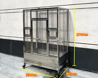 Cage à oiseaux écologique en acier inoxydable, cage géante pour ara, volière extérieure extra-large pour perroquets