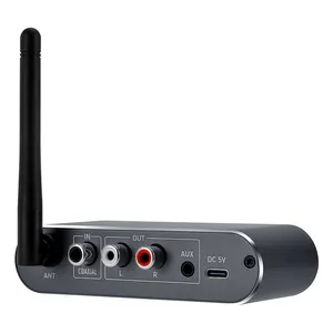 Orijinal fabrika GTMEDIA A1 dijital ses dönüştürücü kablosuz BT 5.3 alıcı USB HiFi oynatma AUX TV adaptörü