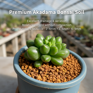 Granulés d'akadama de qualité supérieure 3-6mm 6-9mm 9-12mm pour la culture de bonsaïs, l'enracinement des succulentes et le <span class=keywords><strong>substrat</strong></span> pour reptiles - Sac de 14L - Product Image 1