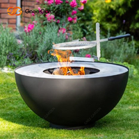 Barbecue-gril extérieur en acier Corten, écologique, certifié CE, grande brasero pour bois de chauffage, 40000-44999, chauffage extérieur