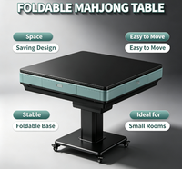 Table de jeu de mahjong automatique pliable pour la maison, faible bruit, mélange stable