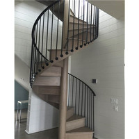 Escalier Courbé Moderne de Qualité Supérieure, Fourniture Directe Usine, Personnalisé pour la Conception de Villas