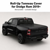 Accessoires UTE pour Dodge Ram 2019+ : Cache-coffre électrique rétractable manuel, anti-pression, étanche, avec clé de commande