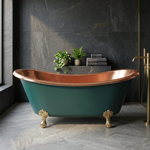 Designer Copper <b>Bathtub</b> Freestanding Oval Luxury Tub Designer Copper <b>Bathtub</b> Freestanding Oval Luxury Tub - Indian Home Crafts - Product Image 3