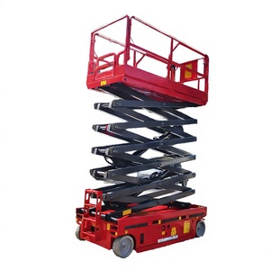 Plataforma Elevadora de Tijera Eléctrica Hidráulica, 12M de Altura Máxima, Capacidad para 2 Personas, Construcción Metálica Multisección, Uso en Ingeniería - Product Image 2
