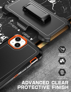 Funda Protectora 3 en 1 para Teléfono Móvil <span class=keywords><strong>iPhone</strong></span> 16 15 <span class=keywords><strong>14</strong></span> 13 12 11 Plus SE, Protección Completa Contra Impactos, TPU+PC - Product Image 2