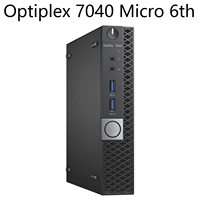 Mini-ordinateur de bureau Barebone Tiny Optiplex 7040 6e génération, propre, sans rayures, grade A, testé et fonctionnel