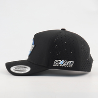 Gorra de Golf Impermeable de Alta Calidad, Personalizada, 100% Poliéster, Perforada, Unisex, para Deportes al Aire Libre, con Bordado a Mano y Parche de PVC, BSCI