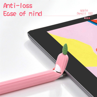 Uyumlu Apple kalem 1st 2nd ucu kol çantası kılıfı koruyucu yumuşak silikon dokunmatik Stylus kalem için iPad kalem 1 2