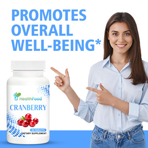 Comprimés de canneberge OEM ODM avec extraits d'herbes et de framboise rouge pour soutenir la santé des voies urinaires – Supplément de fruits de canneberge - Product Image 4