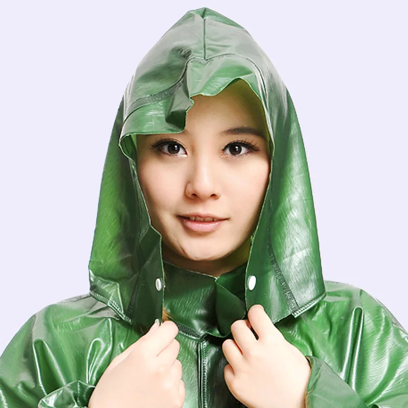 DD2177アウトドアダークグリーンアダルトキャンプレインコート2pcs防水