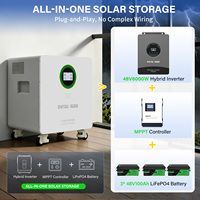 Baterai DATOUBOSS 51.2V 314Ah 16kWh LiFePO4 Split dengan Inverter CAN 6kW MPPT untuk Penyimpanan Energi Rumah, Cadangan Daya, Stok Lokal EU