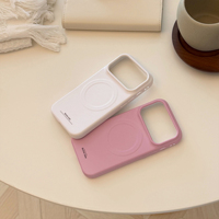 Coque de téléphone magnétique mate pastel style coréen, avec grande découpe pour appareil photo, antichoc pour iPhone 16 17 18 Pro Max, coque rigide fine
