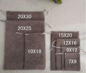 Pochette en velours à fond rond bleu de haute qualité pour bijoux - Product Image 2