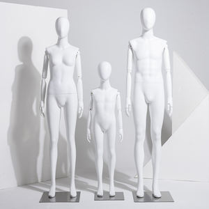 Collection de Mannequins de Famille en Fibre de Verre avec Bras en Bois pour Femme et Couple, Tenues Assorties, Nouvelle Collection - Product Image 2