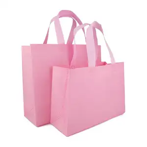 Sichuan eco friendly non woven shopping bags nonwoven handbag tote custom made with logos reusable non woven garment bag