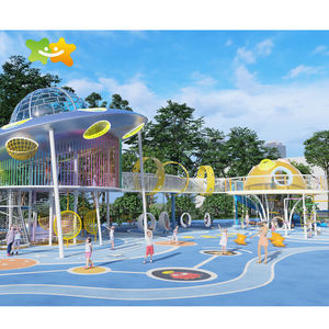 공장 맞춤형 어린이 야외 모험 공원 놀이터 장비 - Product Image 1