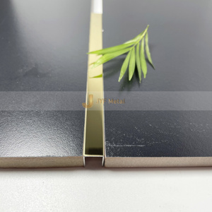 EX060 Modern Durable Waterproof Stainless Steel Tile <b>Edging</b> Trim with U Shape for Apartment Wall and Furniture <b>Decoration</b> - Product Image 2