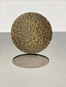 Placa Decorativa de Acero Inoxidable Martillada a Mano EX304 304J1 con Acabado en Latón Antiguo para Decoración de Interiores - Product Image 6