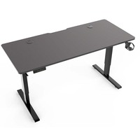 Vente en gros 55*24 pouces bureau de jeu réglable en hauteur avec lumière LED table d'ordinateur électrique assis debout