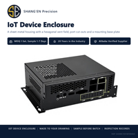 Boîtier en tôle métallique de précision sur mesure, fabrication personnalisée de boîtiers en tôle pour terminal d'acquisition de données IoT