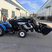 Certifié CE Best-seller en Chine Mini tracteur compact 25-50 hp pour l'agriculture et la ferme avec chargeur frontal