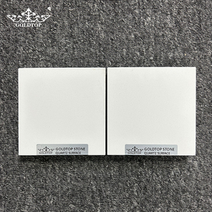 แผ่นควอตซ์สีขาวบริสุทธิ์ GOLDTOP Luxury Polished 2002 สำหรับเคาน์เตอร์ครัวสไตล์โมเดิร์นและผนังตกแต่งแบบมินิมอล - Product Image 5