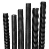 High Strength Grade 8.8/12.9 Zinc Plated Steel Metric Thread Full Thread Stud 1m Length Black Threaded Rod