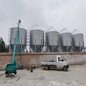 Silo <span class=keywords><strong>de</strong></span> <span class=keywords><strong>stockage</strong></span> d'aliments <span class=keywords><strong>pour</strong></span> volailles et porcs en acier, avec trémie inférieure - Product Image 6