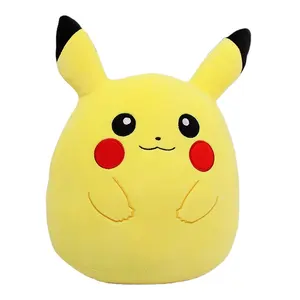 Hot Sale Cartoon Anime Pikachu Plush Toy Custom Cute Stuffed Soft Toys Plush Pillow Valentine's Day Gift
