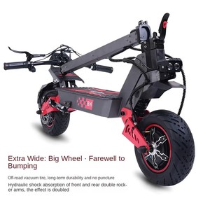 Trottinette électrique JLM H8 Bulk Europe Warehouse 60V 28Ah 6000W <span class=keywords><strong>Double</strong></span> Moteur Pneus à vide 11 pouces Autonomie 90km - Product Image 2