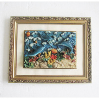 Personnalisé Résine Art Artisanat Vintage Paysage Peinture Décoration Murale Toile Art Nature Morte Cadre Oeuvre pour La Maison Salon