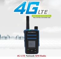 Radio réseau 4G PoC Anysecu F8 Plus avec GPS, plateforme RealPTT, distance de communication illimitée pour la sécurité et la logistique